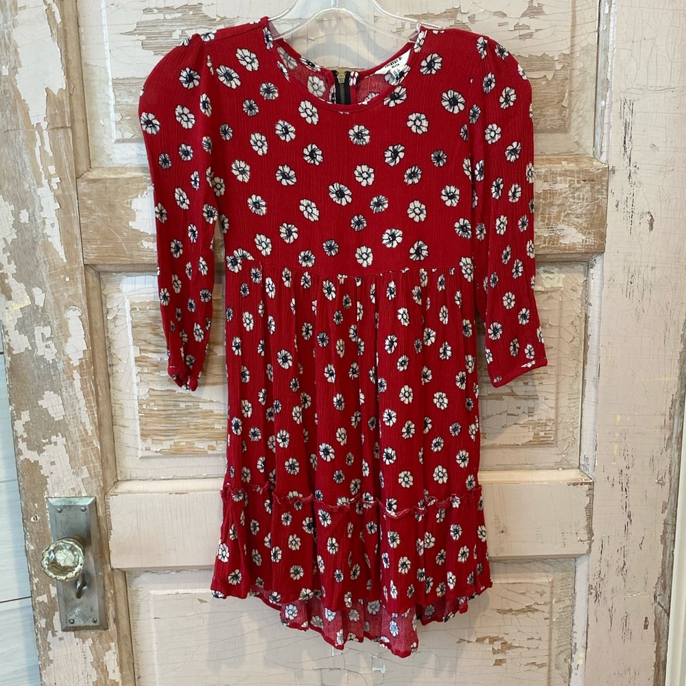 Forever 21 Red floral dress.